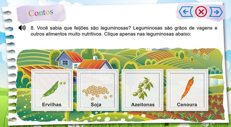 Tela de exercício do InFantasy - João e o Pé de Feijão